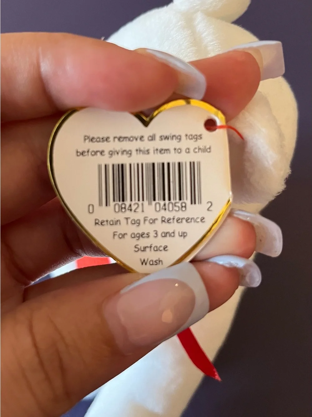 Valentina the Valentine’s Day Bear Beanie Baby